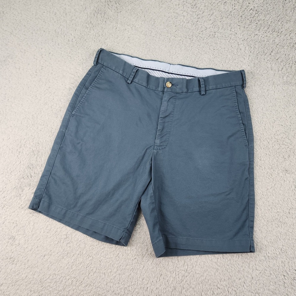 Peter Millar Shorts Mens 33 Blue Pima Cotton Stretch Chino Classic Casual Summer